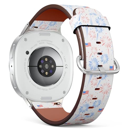 MRAKPLGE ���U�[�E�H�b�`�o���h �ԉΐ� �A�����J������ Samsung Galaxy Watch 8 40mm 44mm/ 8 Classic 46mm�ɑΉ� �����p�r�[�K�����U�[�X�g���b�v�u���X���b�g