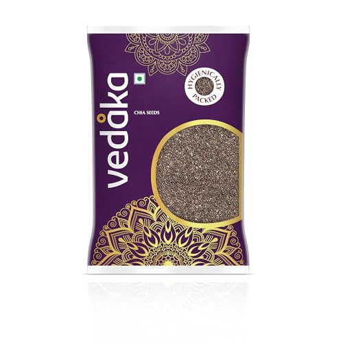 Image of Amazon Brand - Vedaka Chia Seeds | 1 Kg | Rich In Protein, Calcium & Omega Fats | Healthy Snack On-The-Go | Hygienically Packed
