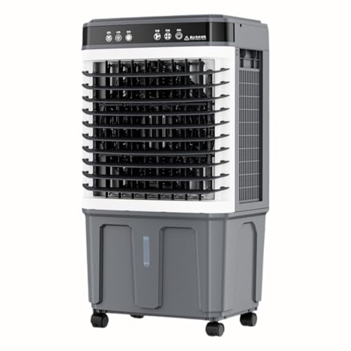 Enfriador de Aire evaporativo de pantano, Gran Tanque de Agua, oscilación de 120°, 3 velocidades, Ventilador portátil de CA, Aire Acondicionado Exterior para Patio, Garaje, Uso Comercial, no