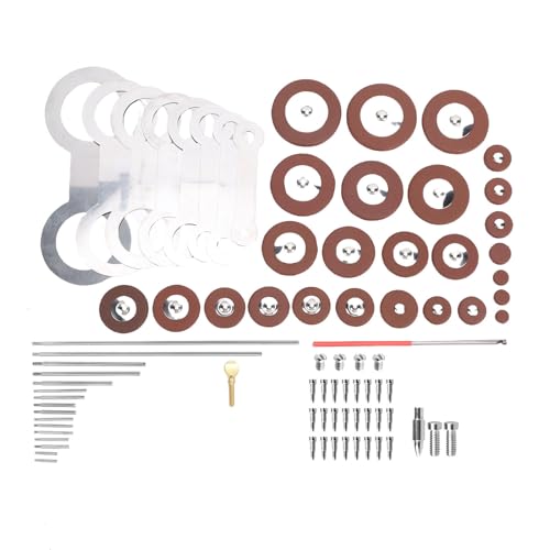 livre HUSHUI Kit de Réparation de Saxophone Alto, 85 Pièces, Accessoires D'entretien D'instruments à Vent avec Coussinet en Acier Inoxydable et en Cuir, pour Saxophones Alto Ténor et Aigus