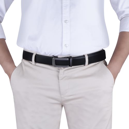 Image of Labnoft Men's PU Leather Auto-lock Belt