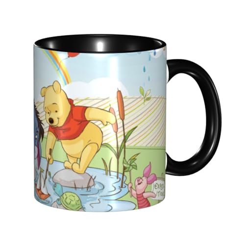 くまのプーさん マグカップ 330ml ティーカップ コーヒーカップ カップ セラミック Mug Cup 軽量 直接ドリップ おしゃれ かわいい 電子レンジ対応 グッズ オフィス 家用 プレゼント