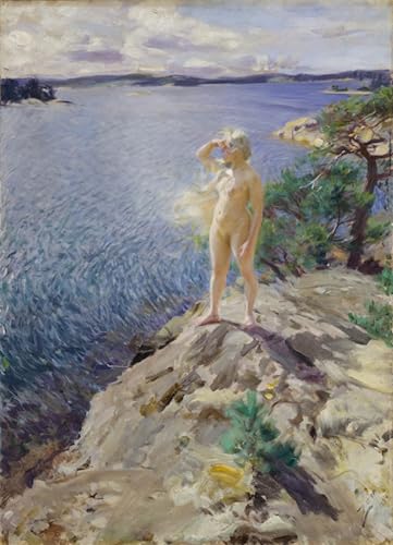Lienzo decorativo para pared Skerries de Anders Zorn, ideal para decorar el dormitorio