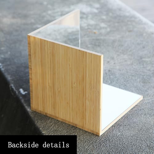 SZREGGIO Corner Mirror Made of Wooden Bamboo Board and Unbreakable Acrylic Mirror Classroom Preschool Toddlers Safe Mirror Inspired by Montessori and Reggio Education by SZREGGIO - Used condition - Image 6