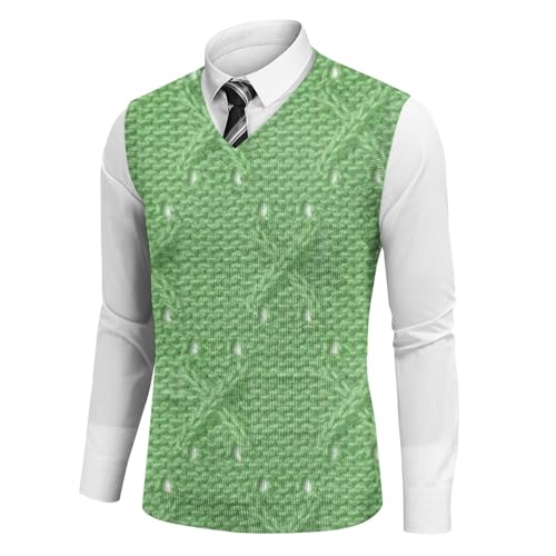 Sweater Vest,Sweater Vest Men V-Neck Casual Sleeveless Knitted Pullover Business Work Waistcoat Outerwear Vests2