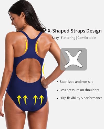 Image of beautyin Women's Pro One Piece Swimsuit Women Athletic Swimming Bathing Suit