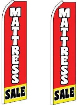 Mattress Sale Flag Pack of 2 (Mount and Poles are Not Included)