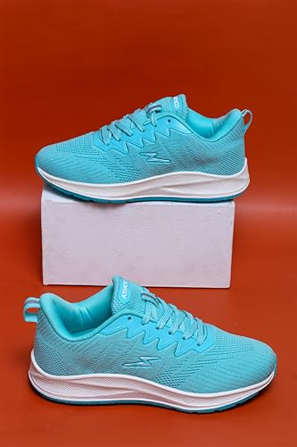 Image of ATHCO Womens Vegas Running Shoes for Woman with Soft Flexible Memory Foam Women's Shoes for Walking Gym Training,Casual, Sports, Lightweight Lace up Athletics Slipon Running Shoes for Ladies & Girls