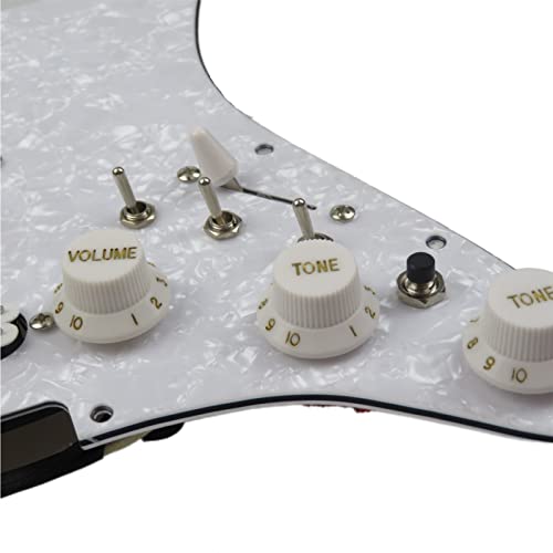 Zyzyzy Prewired PickGuard Guitar Pickups SSS. Humbucker Pickups Loaded PickGuard Pickups Biały Zestaw Do Gibsona załadowany Humbucker