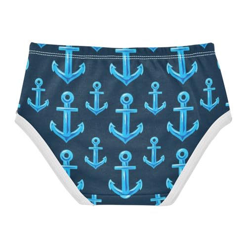 Florals Girls Underwear Toddler 2t Cotton Panties Little Girl Nautical Anchors Dark Blue Briefs Underpants2
