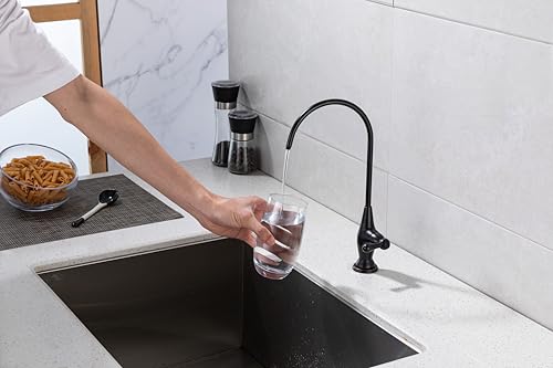 Image of Sink Drinking Water Faucet, Sink Water Filter System, Suitable for Most Reverse Osmosis or Water Filtration Systems,Stainless Steel Reverse Osmosis Faucet for Kitchen Bar, Oil Rubbed Bronze