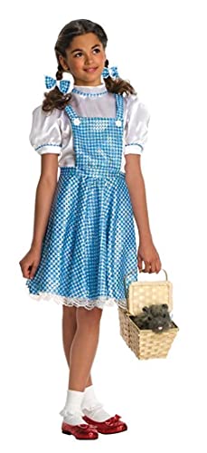 Disfraz Deluxe de Dorothy con Lentejuelas para Niñas miniatura 1