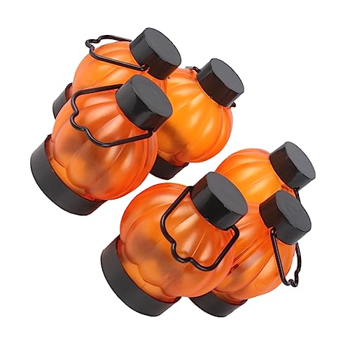 ULDIGI 6pcs Jack-o-lantern Dining Table Decor Halloween Jack o Tabletop Decor Halloween Led Lamp Dining Room Table Decor Party Supplies Desk Lamp Table Lantern Plastic Candle Pumpkin
