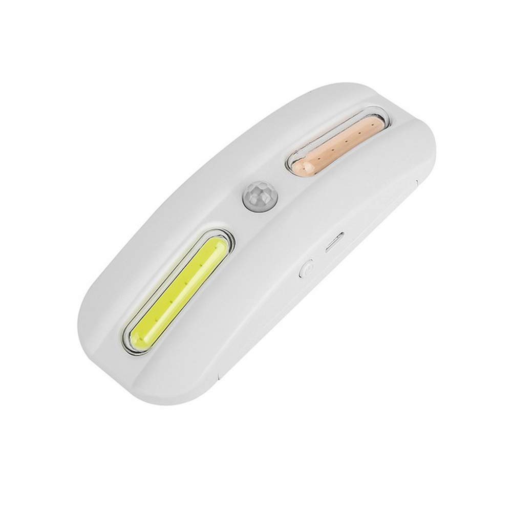 Aolyty Motion Sensor Light Indoor Closet Lights Wireless Stick-on Cordless Under Cabinet Lightening USB Rechargeable Battery (White&Purple)