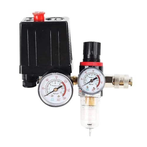 Compresor de aire 125PSI conjunto de interruptor de presión automático con válvula reguladora de presión separador de aceite y agua