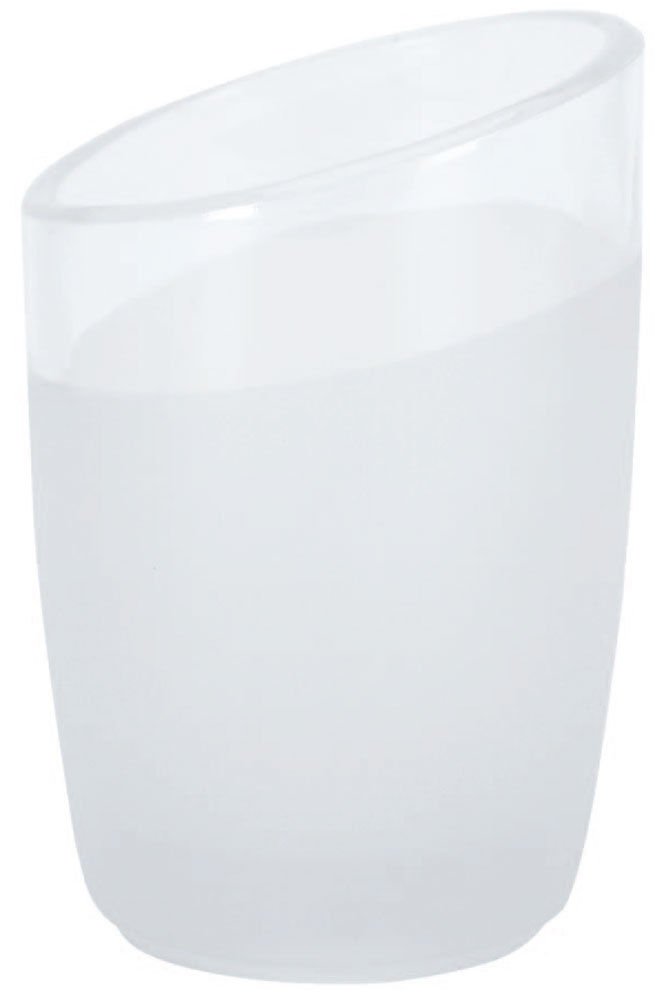 Spirella Ø7 x 10 cm, Level Collection, Toothbrush Holder, Tempered Glass, Transparent