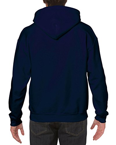 Gildan Men's Fleece Hooded Sweatshirt, Style G18500, Navy, X-Large