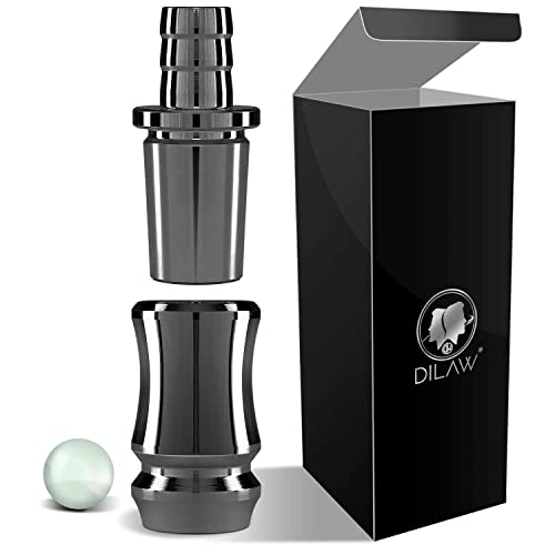 DILAW® Shisha TRIPHAN V2A Edelstahl Schlauchadapter 18/8 Schliff Set 2-teilig Universal Hookah Wasserpfeife zubehör…