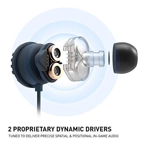 Adv. Nsmo Jr 2-Driver Gaming Earbuds Headset With Dual Mic [Detachable & Built-In] And Volume Control For Mobile Gaming, Nintendo Switch, Xbox One, Ps4, Pro, Pc #TOP1