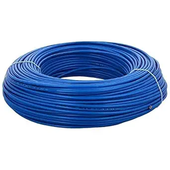 PVC Insulated 2.5mm Single Core Flexible Copper Wires and Cables for Domestic/Industrial Electric | Home Electric Wire | 90 Mtr | Electrical Wire | (Blue) TA029