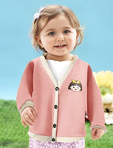 Image of MOMISY Baby Boy & Girls Kids Children Infant Sweater Jacket Front Button Open Cardigan-Set of 2