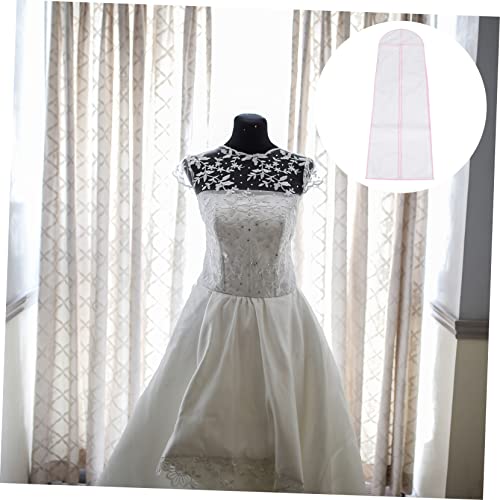 BESTYASH 1Pc Nonwoven Wedding Dress Storage Bag Trim Bridal Gown Cover Long Protective Garment Bag for Dress Preservation and Storage for Wedding Dress Display2