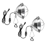 Simple Deluxe Adjustable Clamp Lamp with 10.5' Aluminum Reflector and Bulb Guard, 250W E26 Socket (Bulb Not Included), 6ft 18/2 SJT Cord,Silver