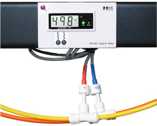 HM Digital DM-2EC Commercial In-Line Dual EC Monitor, 0-9990 µS Range, +/- 2%