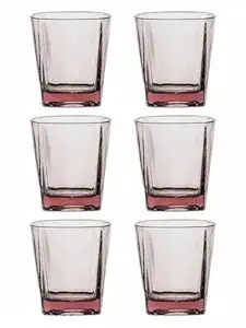 INDIGO 175 ml Premium Designer Juice Glasses Medium Size Tumbler Glasses for Drinking Water, Juices and Cocktails, Set of 6