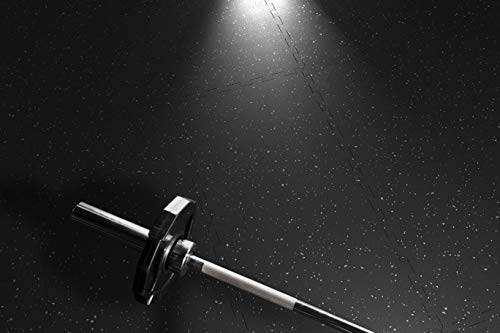 Genaflex Lock Heavy Duty Interlocking Rubber Gym Tiles 8Mm Thick X 20" X 20" Super Durable Laminated Protective Exercise Home Gym Flooring Mats (10 Tiles, Black) #TOP3