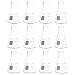 PYREX 250mL Narrow Mouth Erlenmeyer Flasks with Heavy Duty Rim ,12/pk