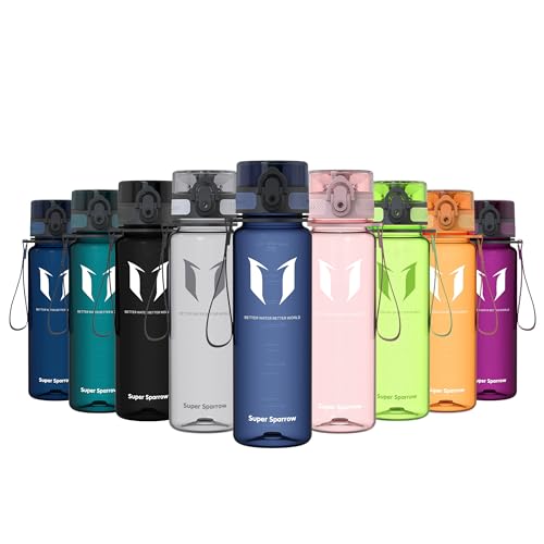 Super Sparrow Trinkflasche - Tritan Wasserflasche - 500ml - BPA-frei - Ideale Sportflasche - Sport, Wasser, Fahrrad, Fitness, Uni… – Ansicht 1