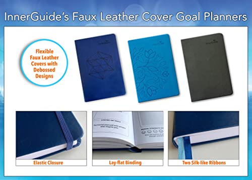 Innerguide Undated Daily Goal Planner - Life Coaching - Results Orientated - 90 Day Inspirational Productivity Tool For Success #TOP6