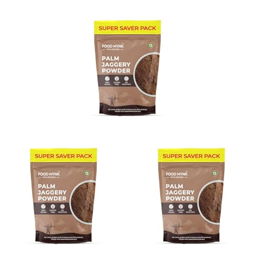 Image of Food Mynk Palm Jaggery Powder (500g) | Palm Sugar | Karupatti Powder | Thati Bellam (500g) (Pack of 3)