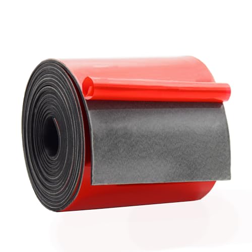 DOBTIM Solid Neoprene Rubber Strips with Adhesive Backing 1/16 (.062)" Thick x 4" Wide x 10' Long, Self Adhesive Rubber Sheets, Rolls &amp; Strips for DIY Gaskets Crafts Pads Seals Warehouse Flooring