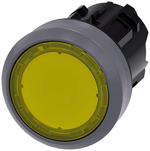 Bouton-poussoir Siemens 22mm jaune résistant aux lavages IP69K