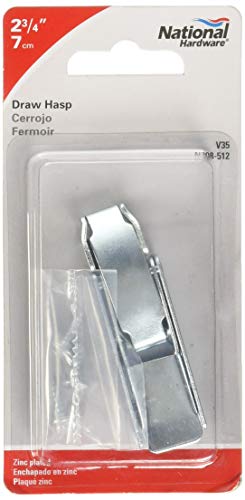 Image of National Hardware N208-512 Draw Hasp, Zinc Plated, 2-3 /4 inch
