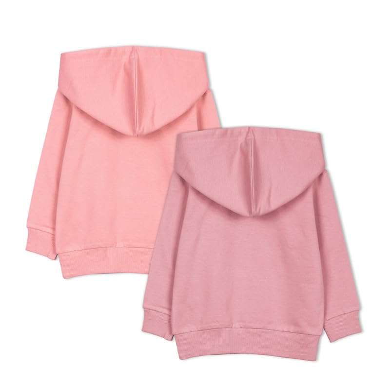 Real Basics Kids Cotton Fleece Full Sleeve Set of 2 Hoodie Sweatshirts for Boys & Girls (WHTUNIGOLD_WAFFLECAP-612M) - Image 2 thumbnail