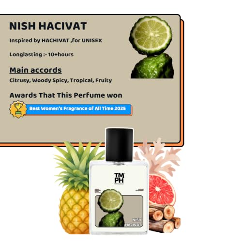 Image of TMPerfumehouse Nish Hacivat EDP for Men & Women | Citrusy, Woody & Long Lasting Perfume Spray | Warmspicy, Vanilla & Citrusy Fragrance | Luxury Gift for Him & Her | TMPH | 50ml