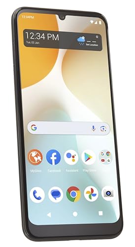 Image of Tracfone, BLU View 5 PRO, 64GB, Prepaid Smartphone, Black, 50MP Triple Camera, Locked