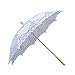 White Wedding Lace Parasol Umbrella Victorian Lady Costume Accessory Bridal Party Decoration Photo Props
