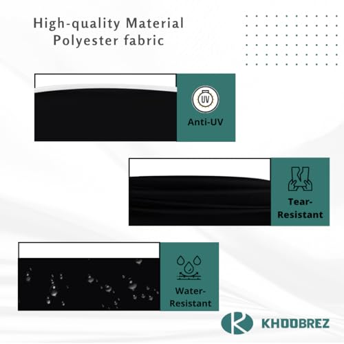 Image of KHOOBREZ Under Desk Treadmill Cover (47 x 20 x 8 Inches) | Water Resistant & Dustproof Walking Pad Cover | Slim Foldable Treadmill Protector for Home & Office | Durable Polyester