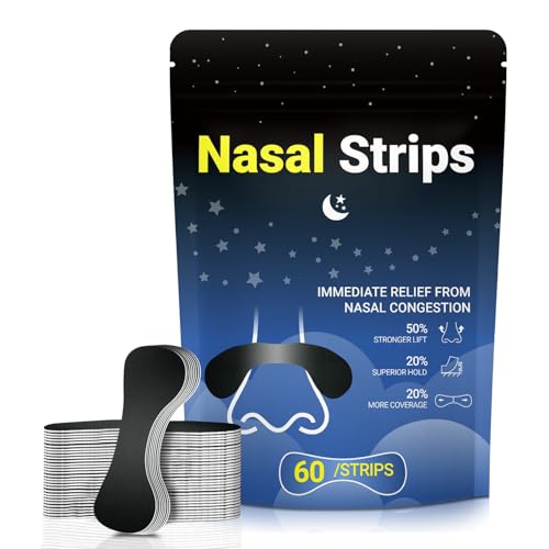 60 Pcs Nasal Strips for Snoring – Extra Strength Nose