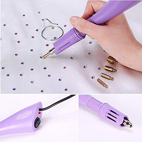 Hotfix Applicator, 7-In-1 Hot Fix Rhinestone Applicator Wand Setter Tool Kit With 7 Tips, 2 Pencils And Tweezers #TOP4