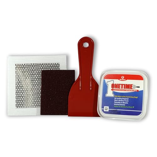 Image of Red Devil 0549 ONETIME Lightweight Spackling Patch-A-Wall Kit, 1 /2 Pint, Made in USA