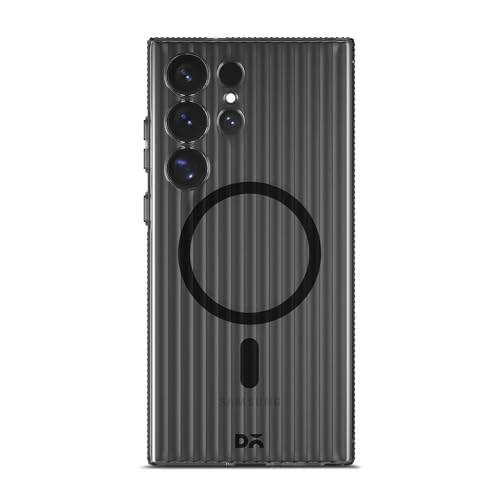 Image of DailyObjects Beam 2.0 Magnetic Case Cover Compatible with Samsung Galaxy S23 Ultra | Wireless Charging Slim Back Cover | 2 Layer Edge Protection & Shockproof - Black