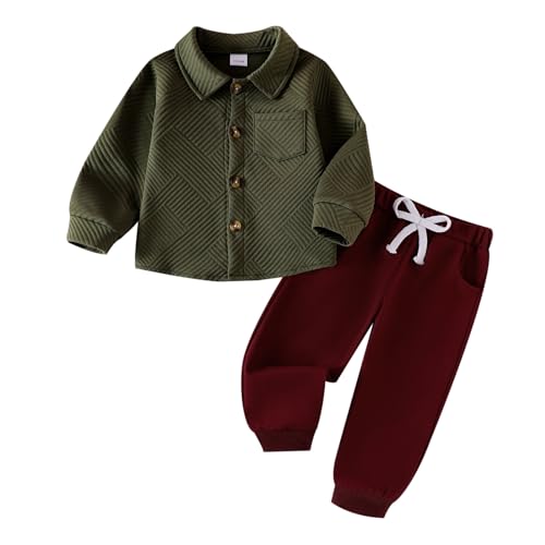 Toddler Boy Clothes Baby Outfits Fall Winter Long Sleeve Button