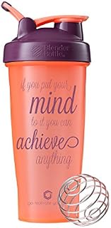 GOMOYO Motivational Quotes on Blender Bottle Brand Shaker Bottles, 20oz and 28oz Protein