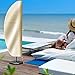 OKPOW Patio Umbrella Cover 9Ft To 14Ft - Waterproof Offset Cantilever Umbrella Covers With Sturdy Zipper - Durable Hanging Banana Style Parasol Cover For Garden Beach Umbrellas, Khaki
