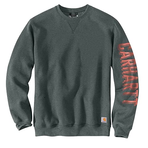 Carhartt Men's 104904 Loose Fit Midweight Crewneck Sleeve Graphic Sweatshirt